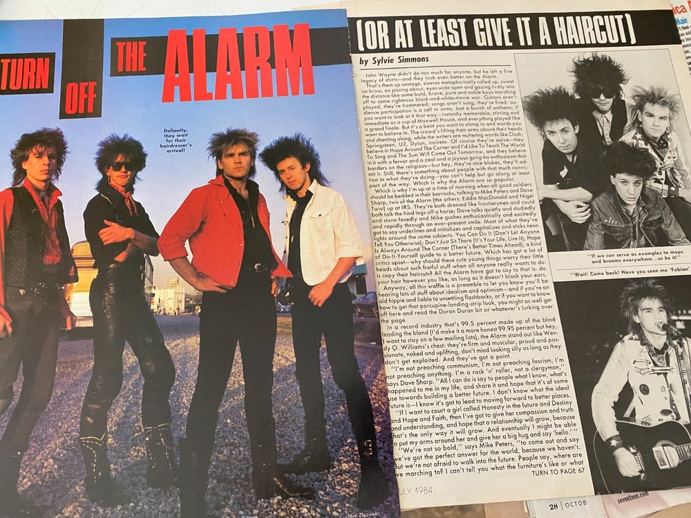 The Alarm, Four Page Vintage Clipping