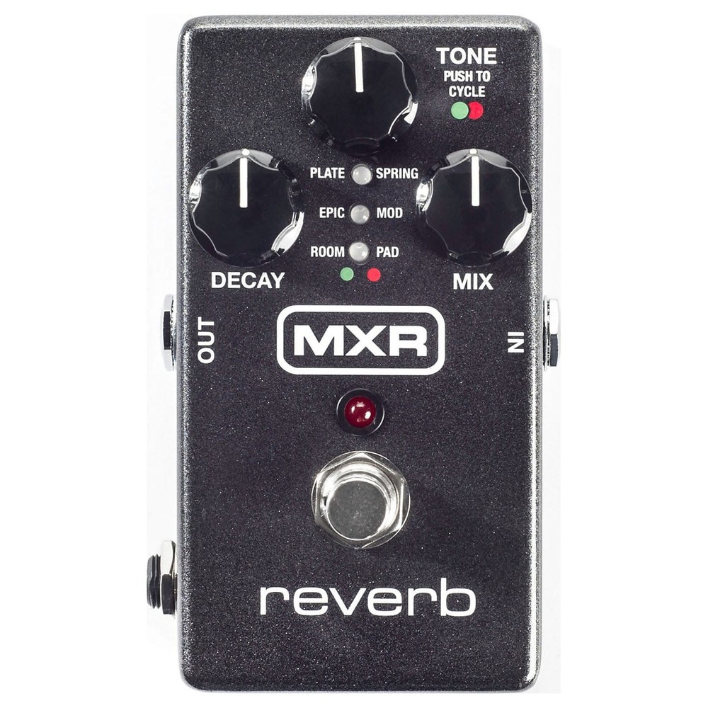 MXR M300 Reverb Pedal w/ 2 Patch Cables