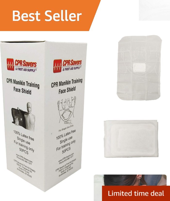 Individually Packaged Disposable CPR Face Shields for First Aid Training