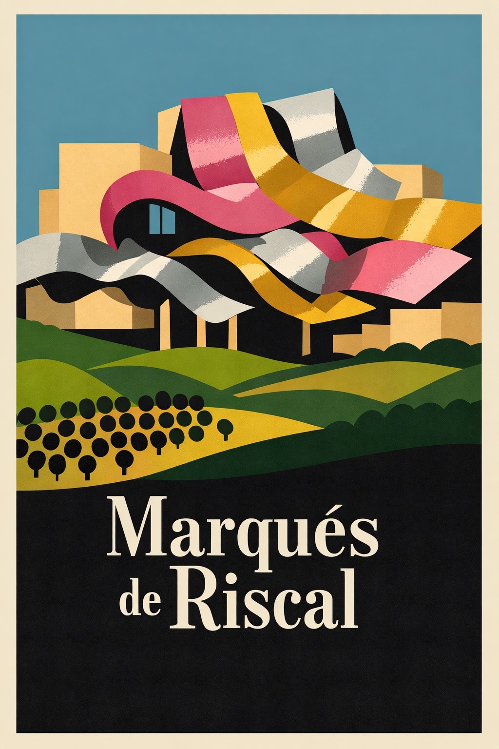 Marqués de Riscal Poster 🎨 - Scenic Vineyard Art 24x36” - 200GSM Premium 💎