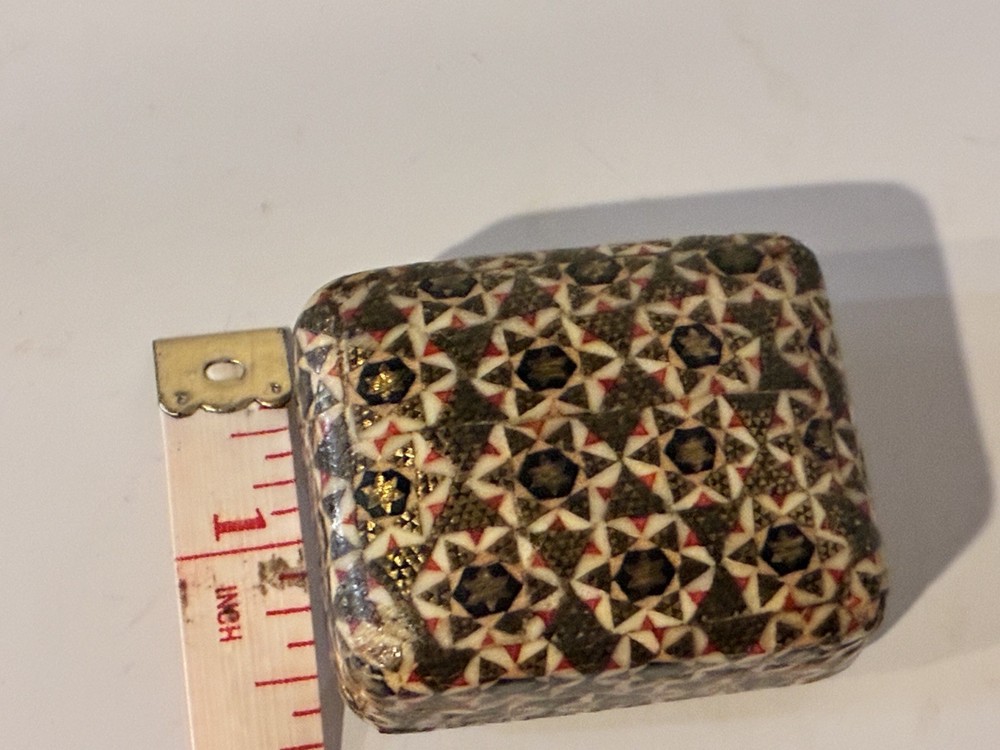 Small Rectangular Mosaic/Parquetry Style Trinket Box