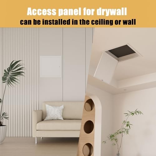 Thick 1mm 12x24 Drywall Access Panel - Durable Ceiling & Attic Door, Screwdriver