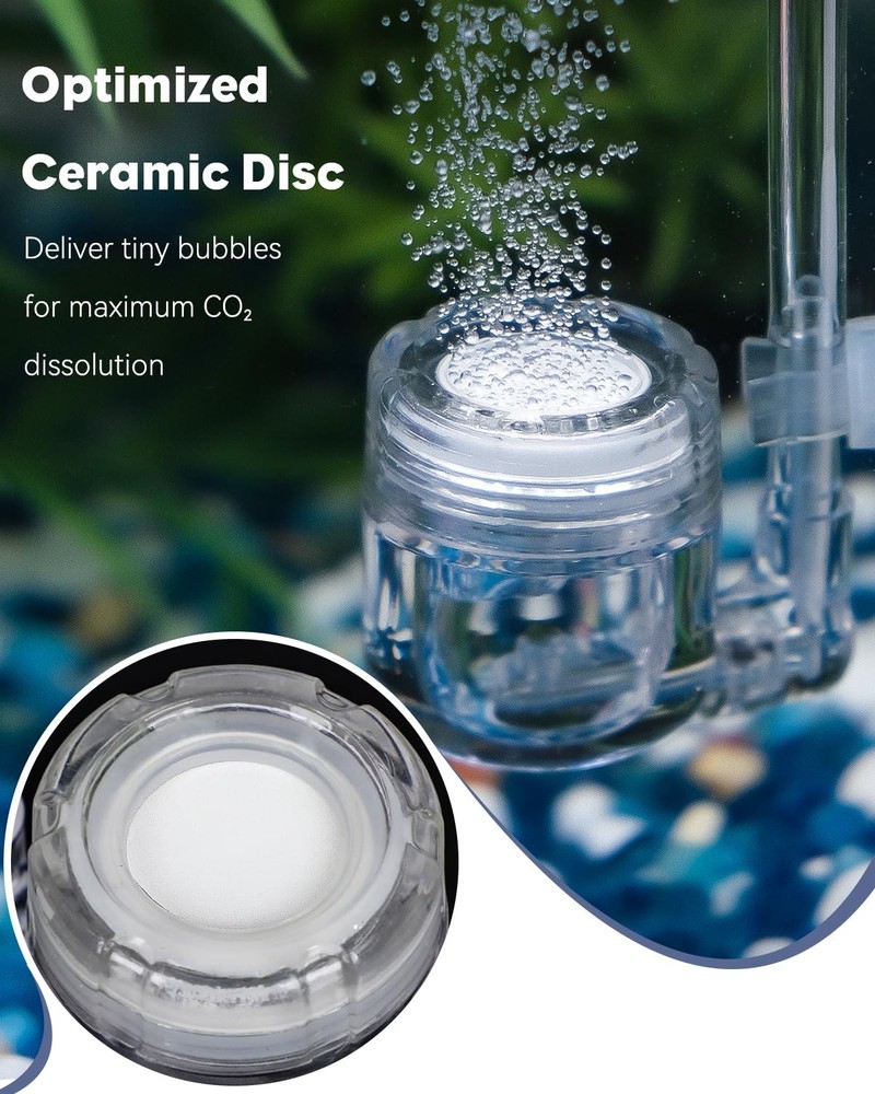 Pawfly CO2 Diffuser for Aquarium Plants, Clear Acrylic Small,