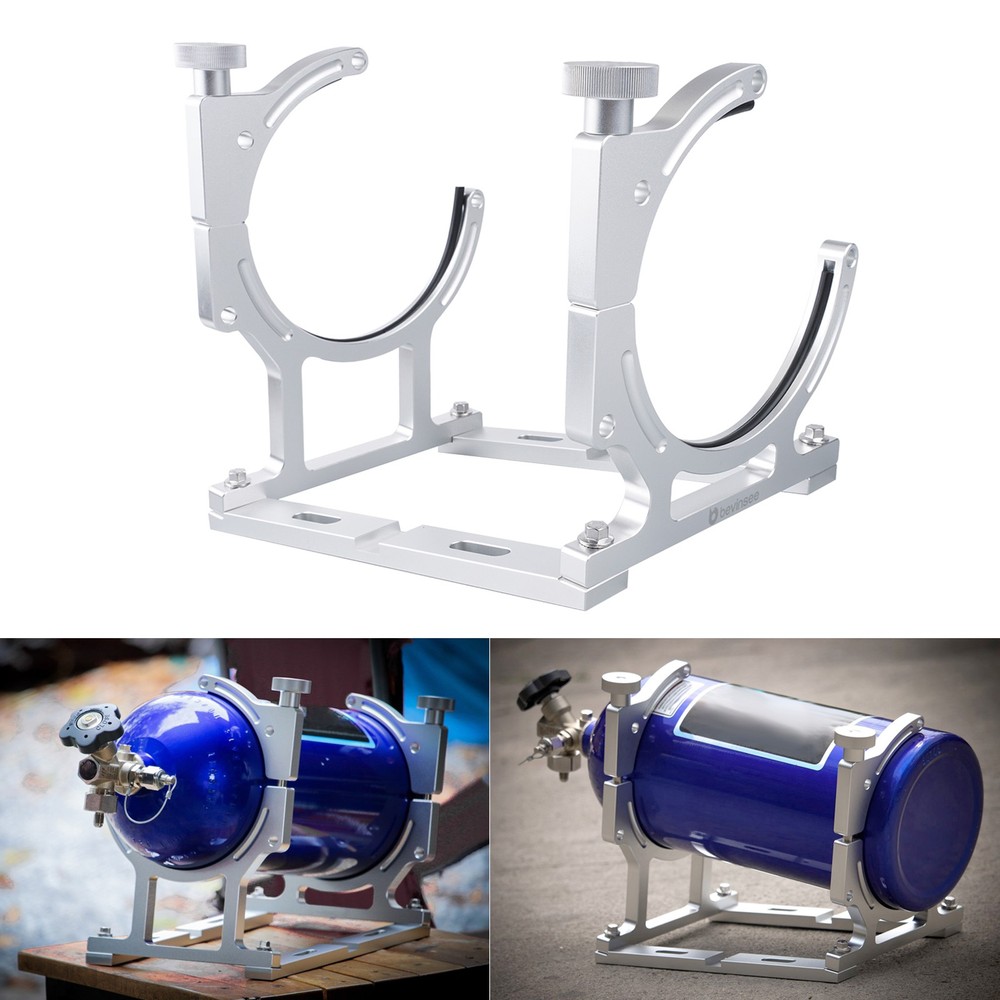 7" Nitrous Oxide Single Bottle Bracket Aluminum Anodized Mount Brackets