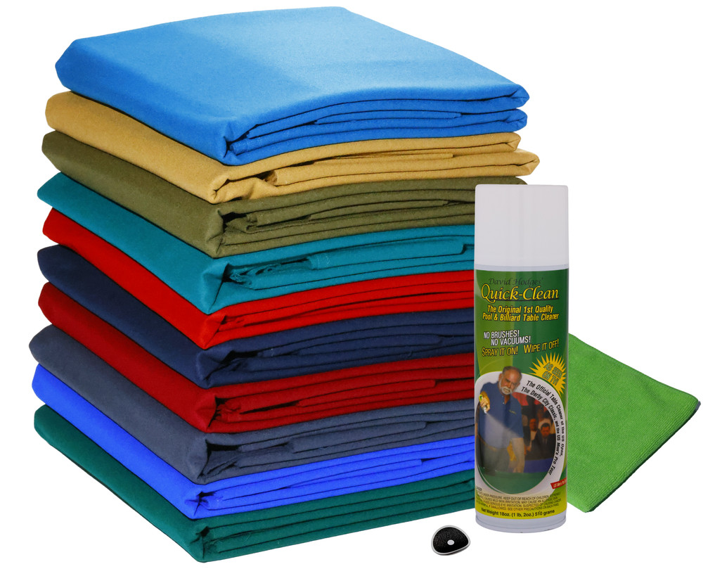 Quick-Clean Pool Table Billiard Cloth Felt/Cleaner Combo Kit