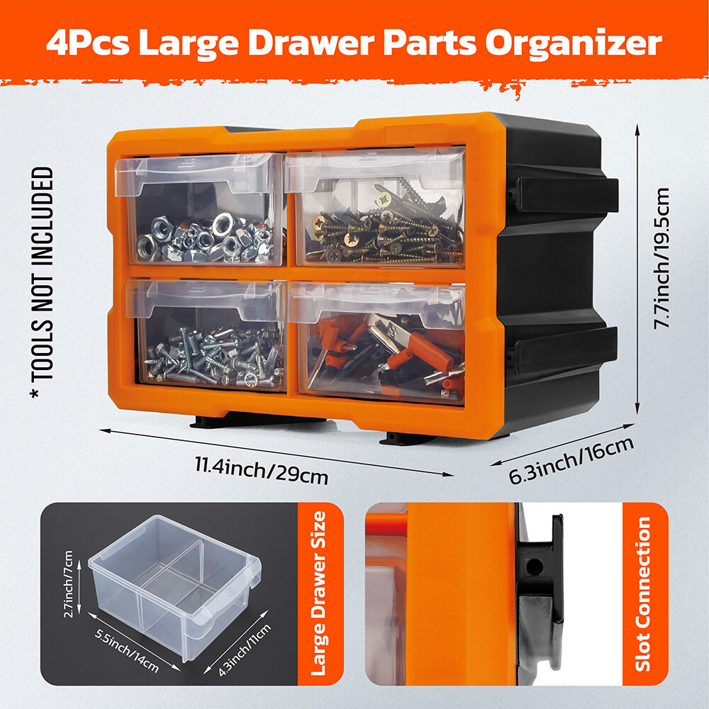 5/16/21 Drawers Storage Cabinet Tool Box Bin Chest Case Parts Organizer Divider