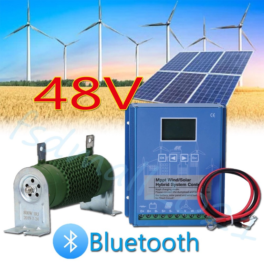 Smart Power Controller LCD Bluetooth Solar Wind Auto Transfer Switch 48V USA