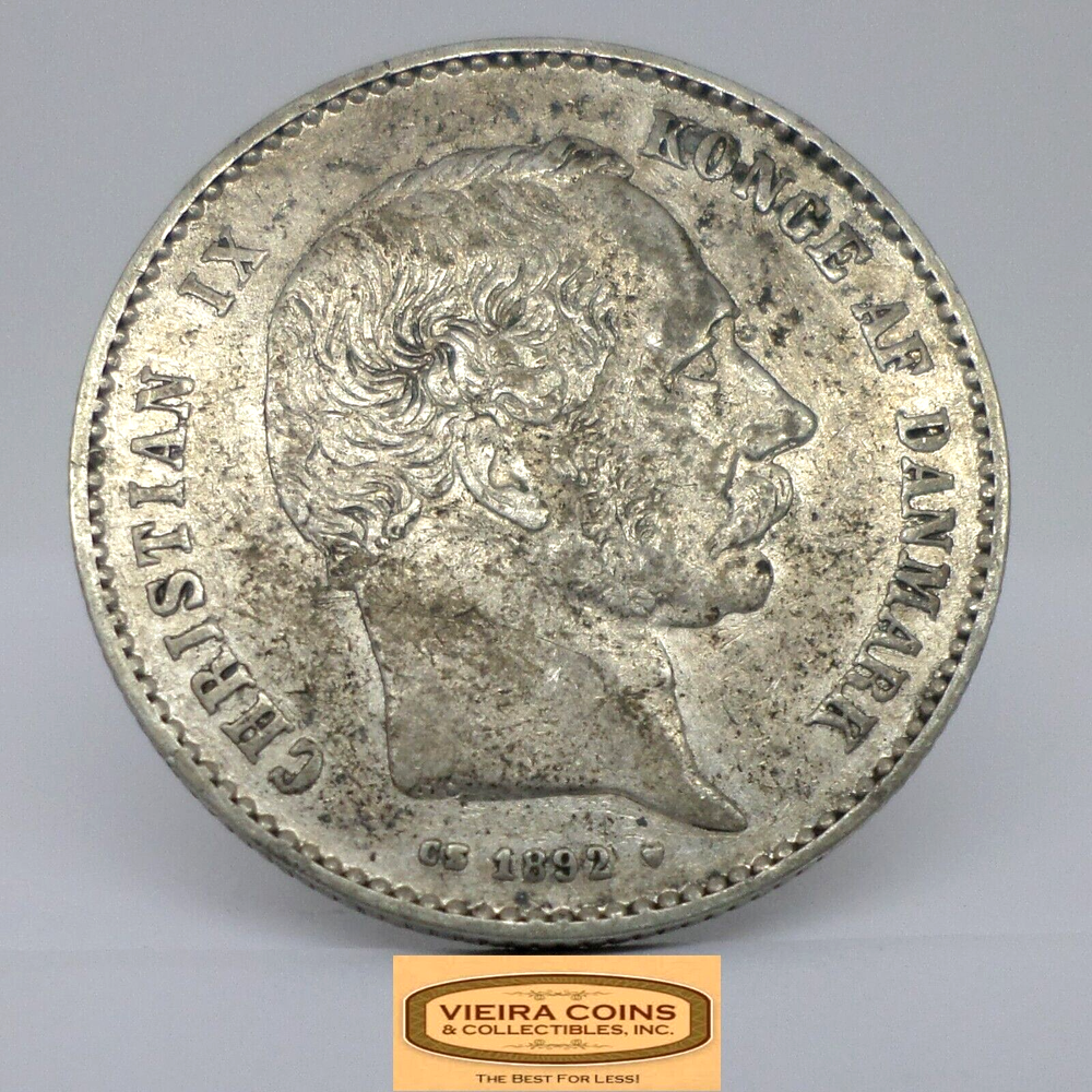 1892-CS Denmark Silver 1 Krone - #C29052NQ