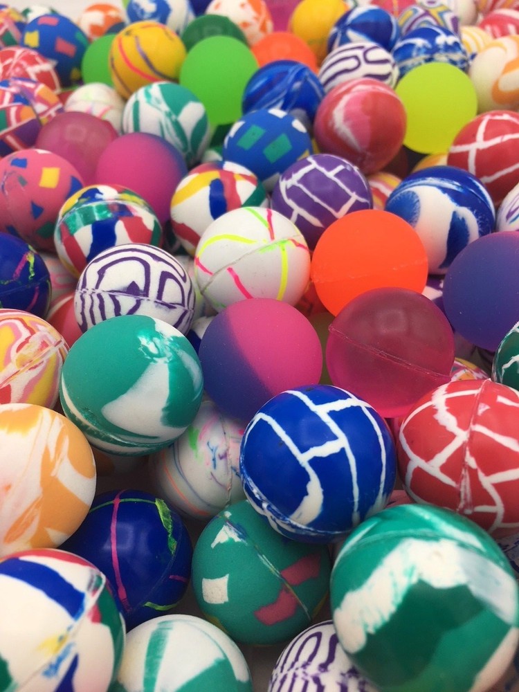 Full Case 1,500 Bouncing Rubber Super Balls 27mm 1" Party & Vending FREE S&H