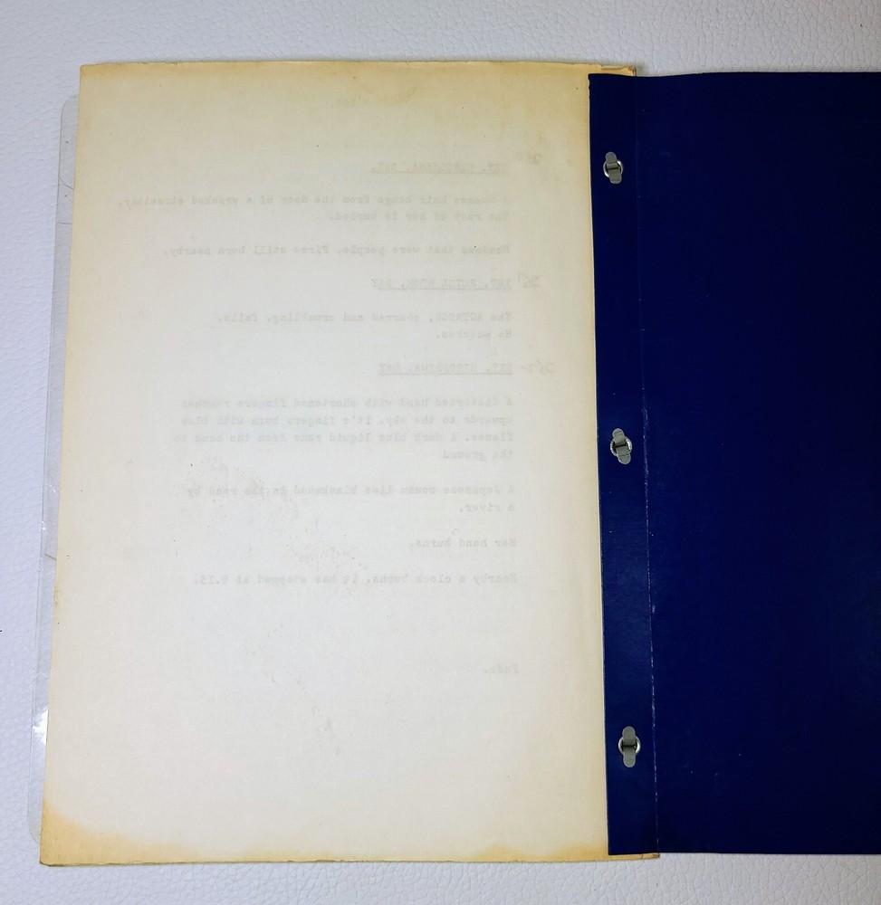 1984 Insignificance Script Screenplay Terry Johnson Gary Busey 2nd Draft Vintage