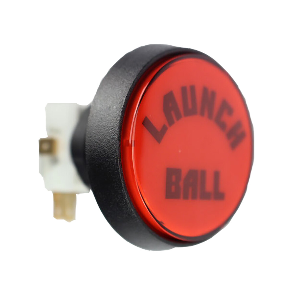 Launch Ball Pinball Start Arcade Push Button - Includes Bulb, Switch And Nuts