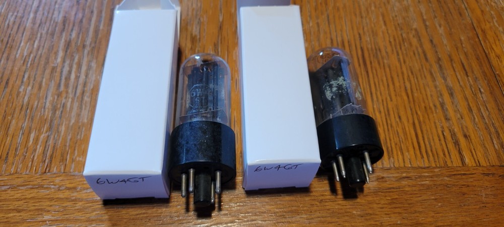 (2) Unbranded 6W4GT Vacuum Tubes Tested