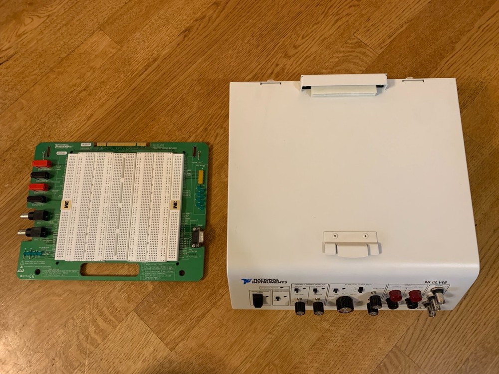 National Instruments NI ELVIS System 189323A-01 w/ Prototyping Board Untested