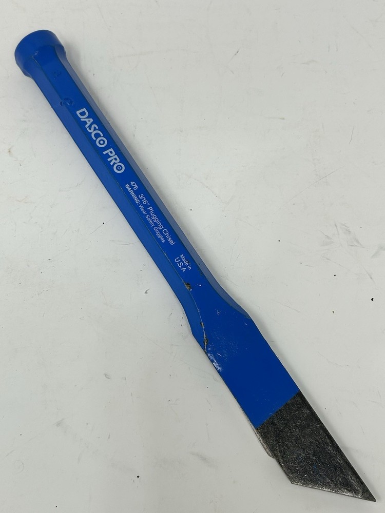 New Dasco Pro 476 Plugging Chisel 3/16" Tip X 10" L