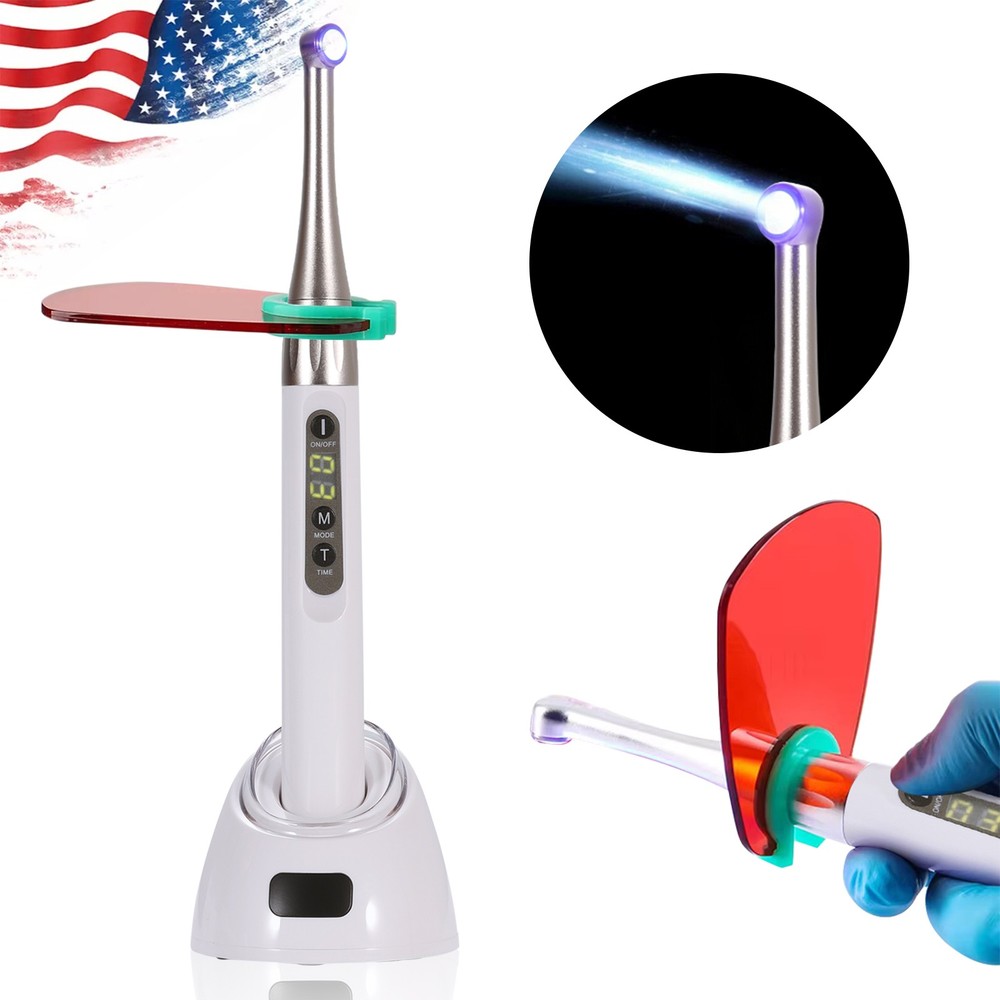 Dental iLED Curing Light Lamp Wireless 1 Second Curing 2500mw/c㎡