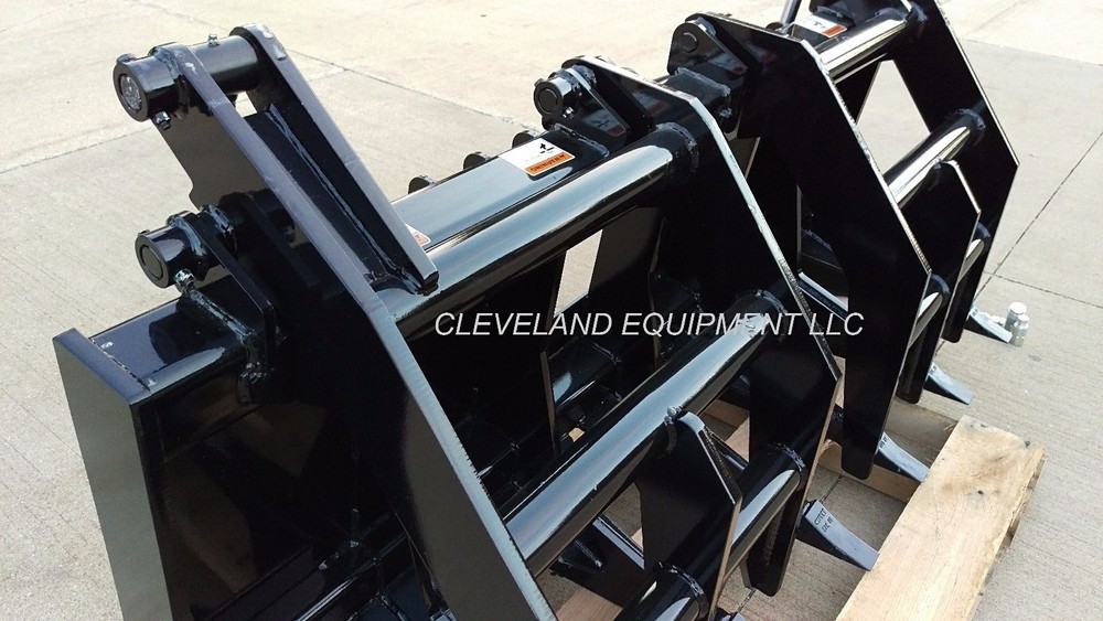 NEW 72" SEVERE-DUTY VERTICAL ROOT GRAPPLE RAKE ATTACHMENT for Skid-Steer Loader