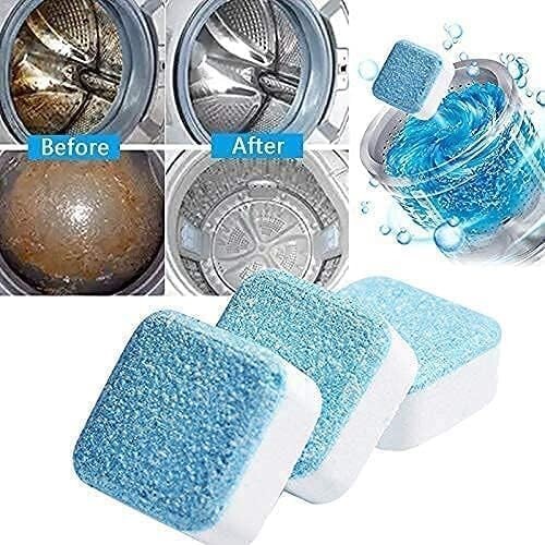 12 Pcs Washing Machine Cleaner Washer Deep Solid Cleaning Effervescent Tablets