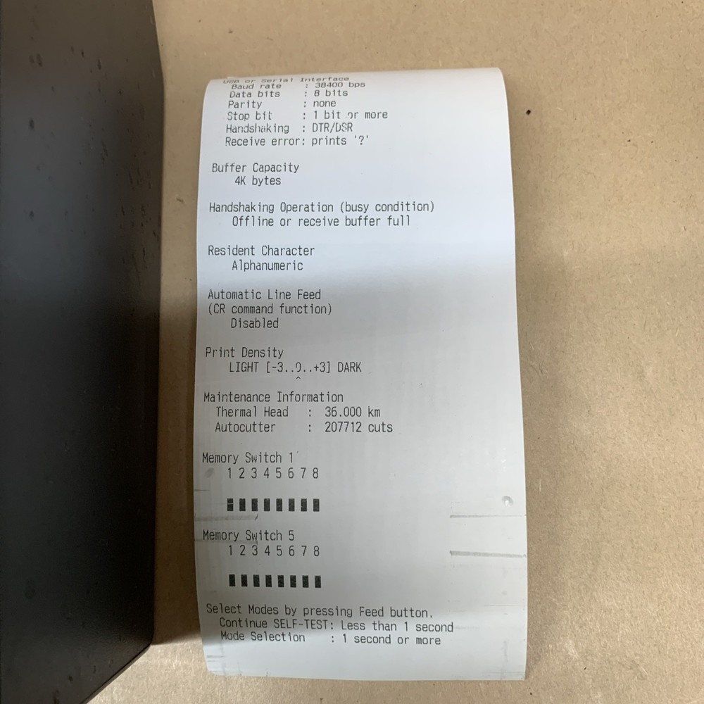 Epson TM-20II Printer : Model M267E - TESTED WORKING