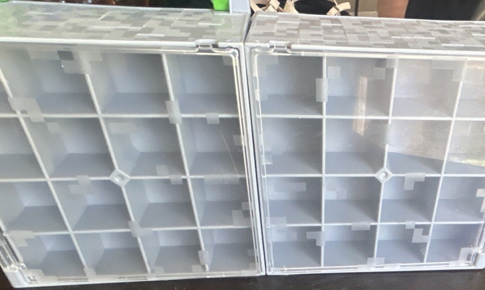 Minecraft mini figure collector Display Cases with 16 Compartments,