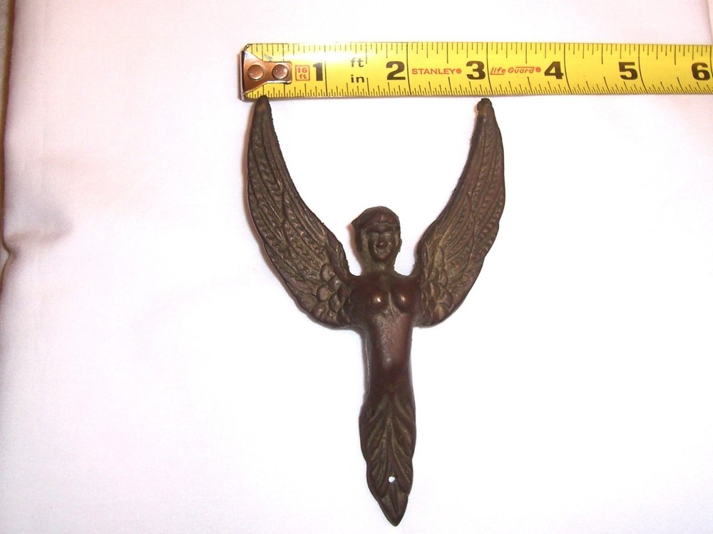 Antique Architectural Salvage Brass Winged Sphinx
