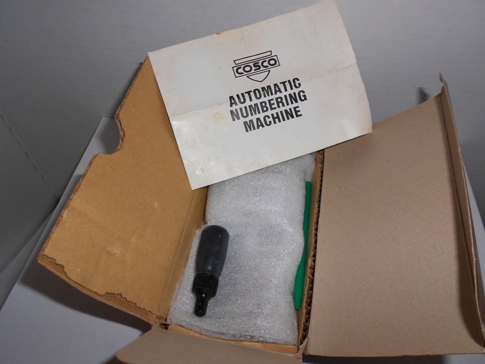 Cosco Automatic Numbering Machine Model C-71 w/Box