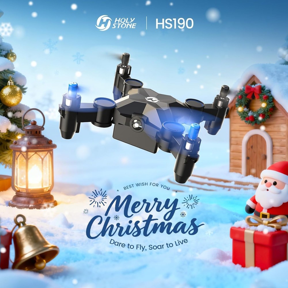 HS190 Mini Quadcopter - Portable Kids Drone with Headless Mode & Easy Control