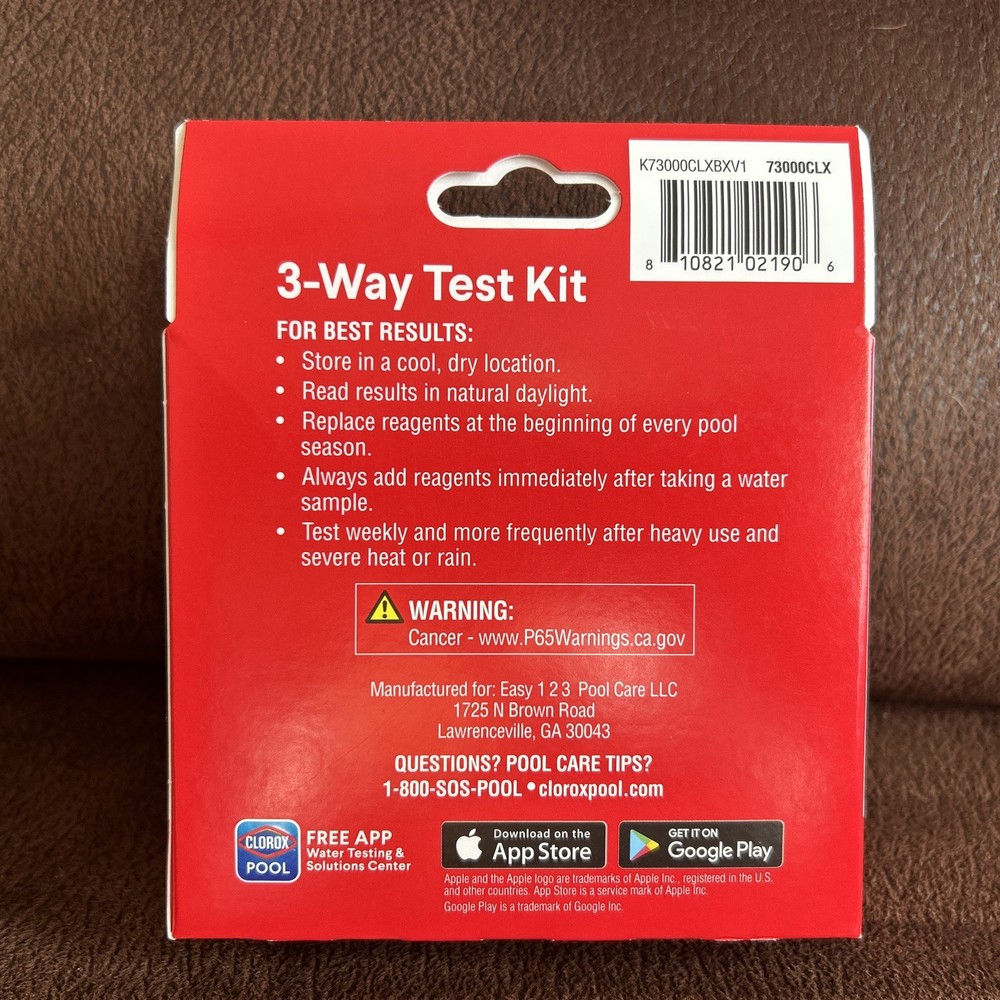Clorox Pool & Spa 3-Way Test Kit