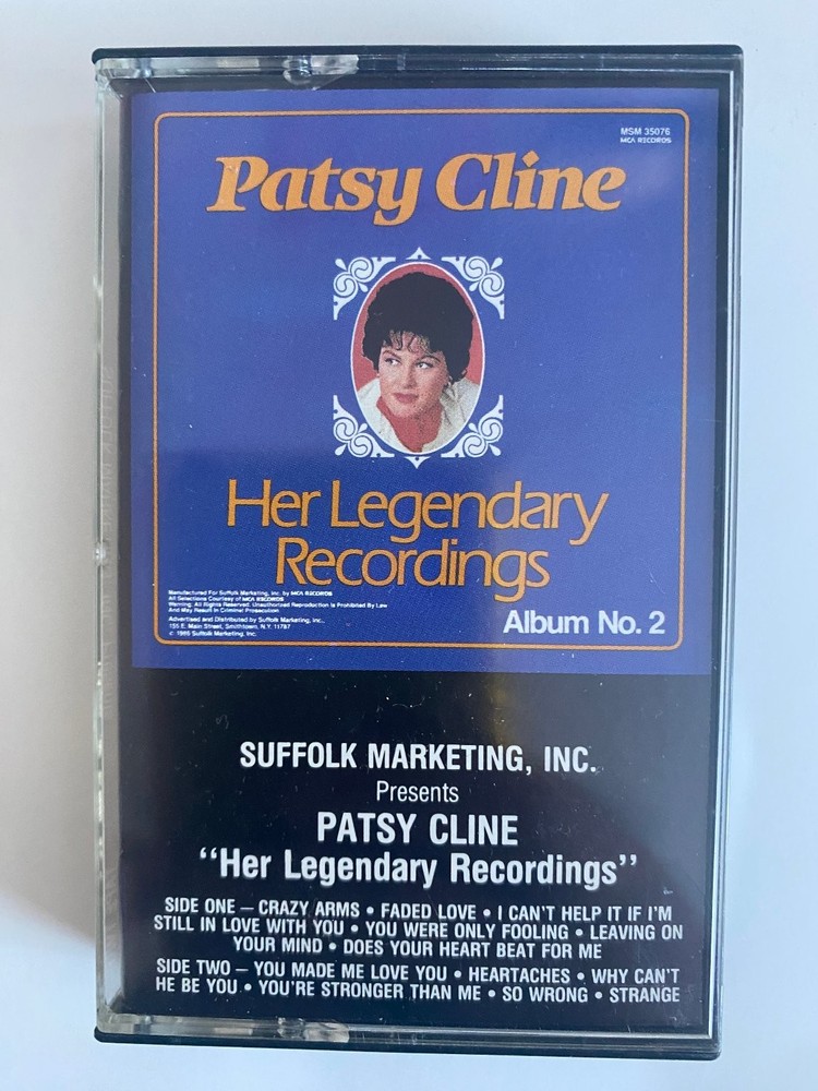 Patsy Cline Her Legendary Recordings Cassette 1986 MCA Records