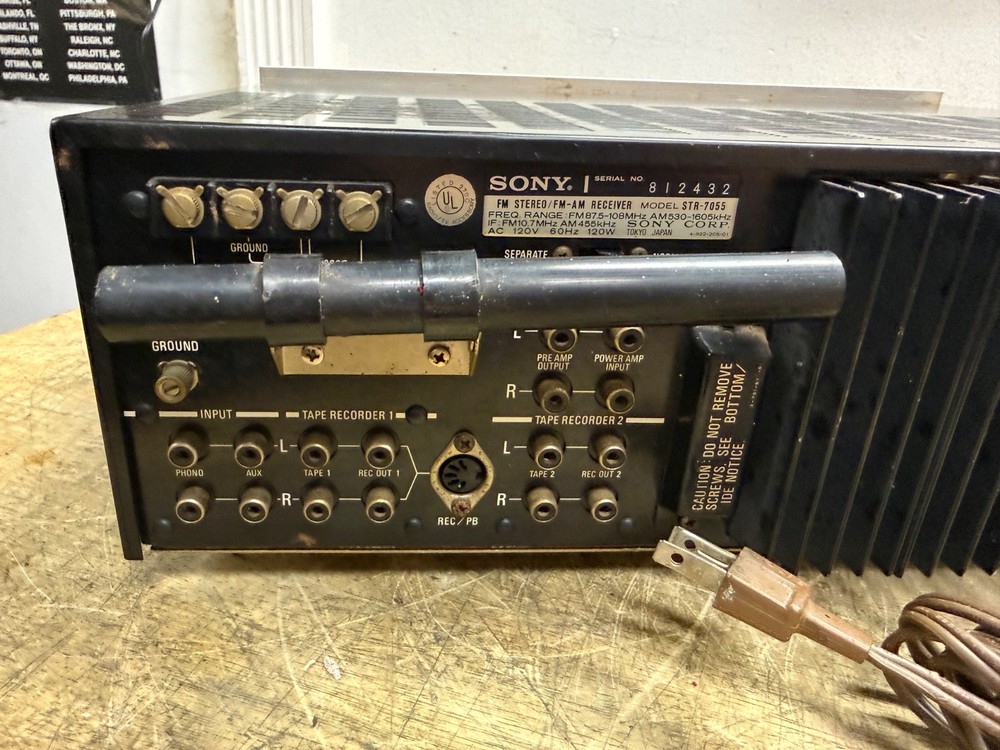 SONY STR-7055 STEREO RECEIVER