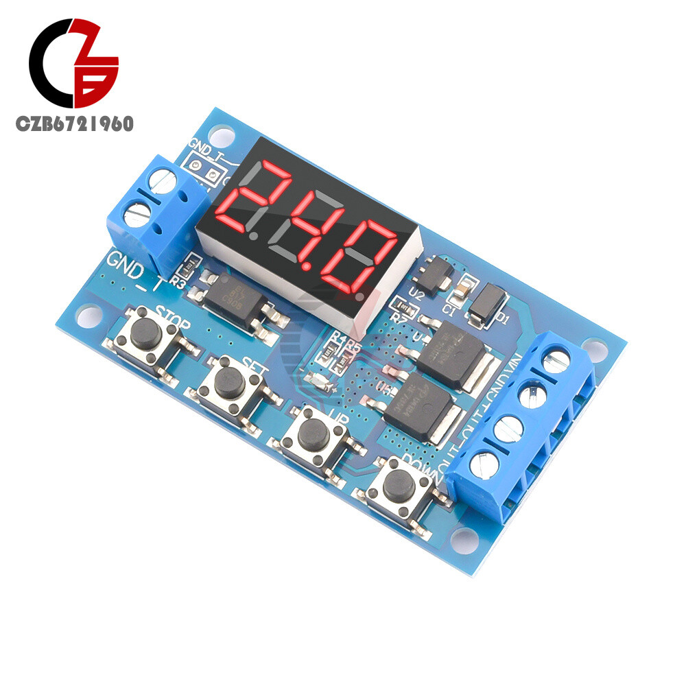 2PCS Trigger Cycle Timer Delay Switch Circuit Board MOS Tube Control Module
