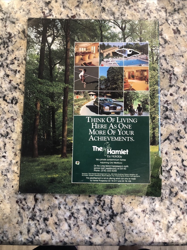 Men's Pro Tennis 1982 The Hamlet Challenge Cup Program