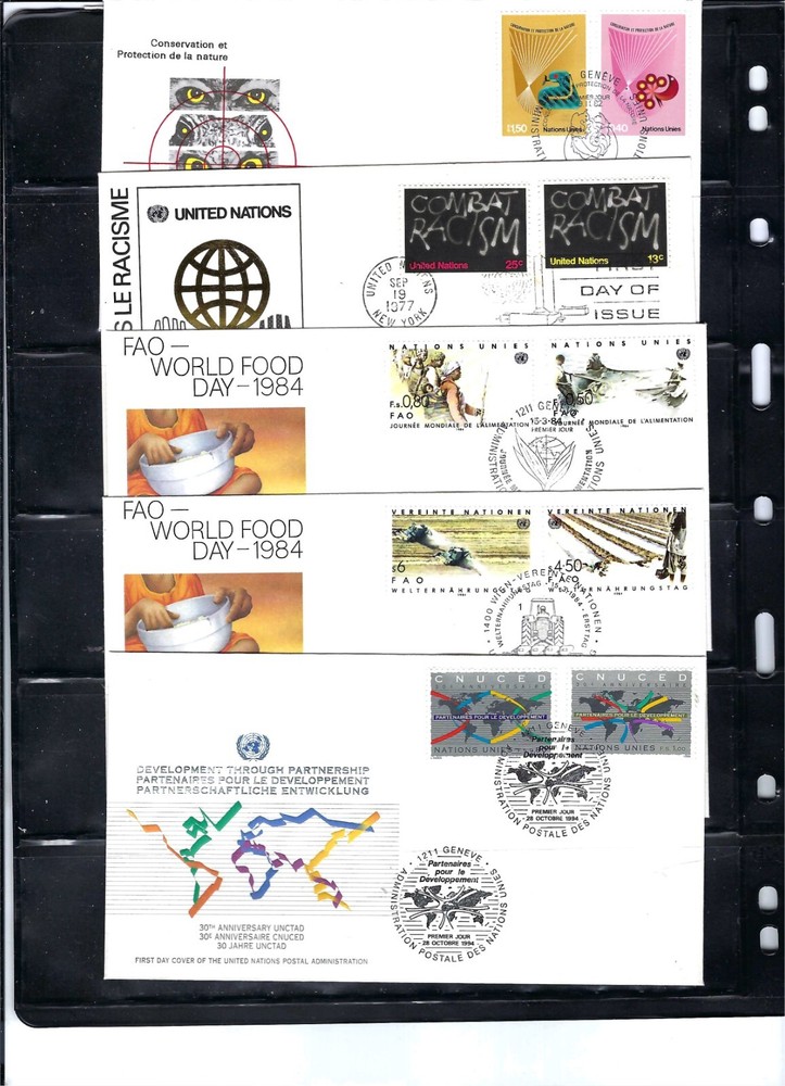 1970/1980's COMBO FDC's - UNPA Cachet (52)