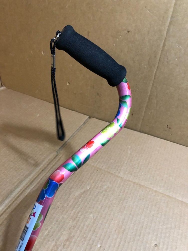 NOVA CANE OFFSET PINK GARDEN 1070PG 4'11"-6'4"
