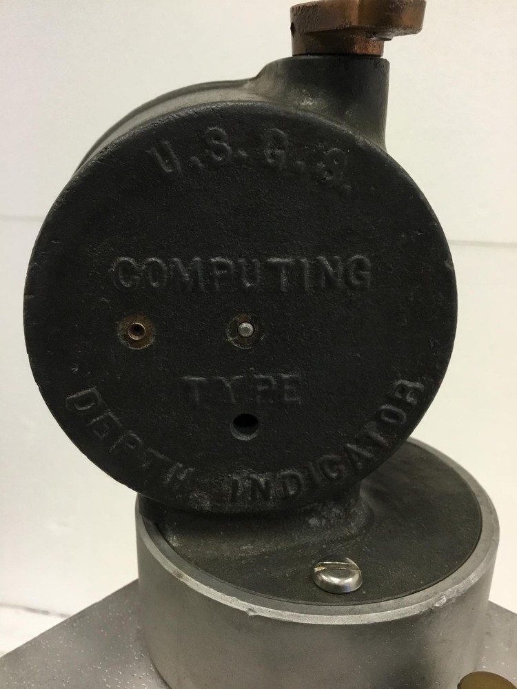 U.S.G.S Computing A-55 Depth Indicator w/Cable, Gauge,Handle,Hanger Bars,WORKS