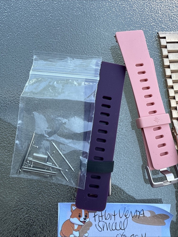 Used OEM Original Fitbit Versa Bands Small And Adjustable Sizes