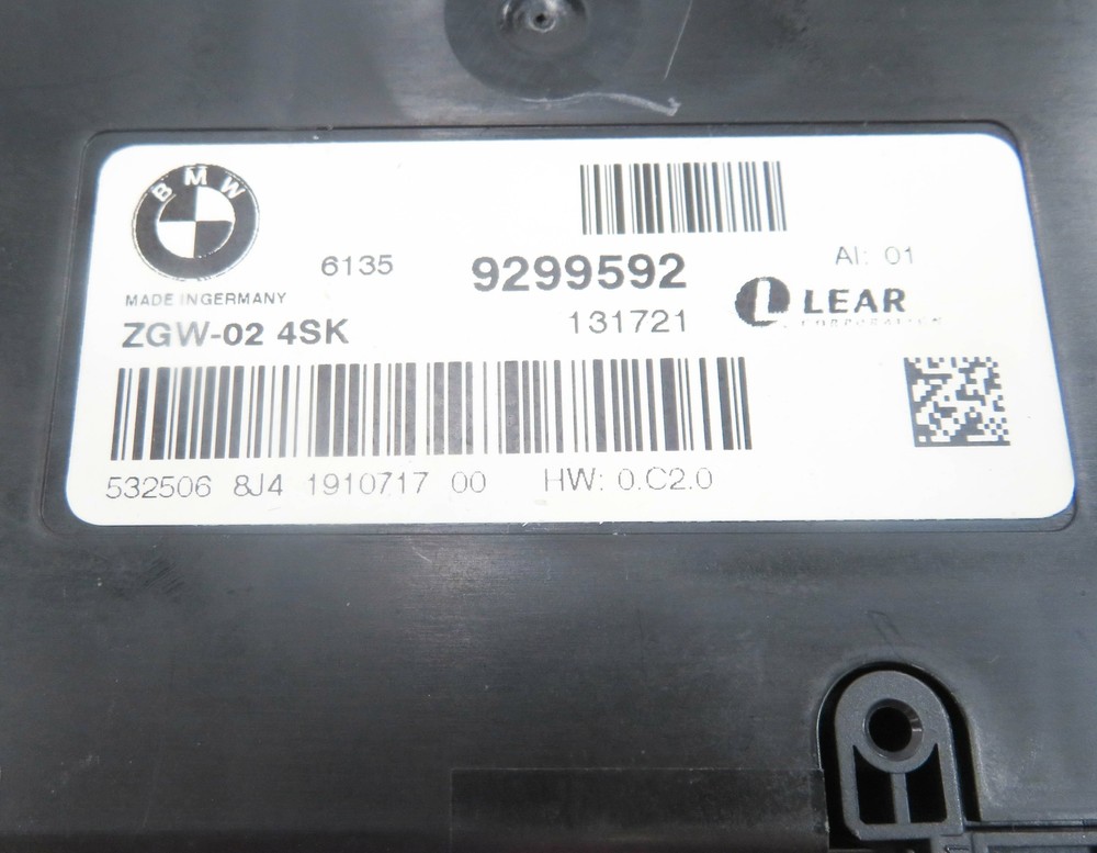 2013 BMW 528i (F10) CENTRAL GATEWAY CONTROL MODULE