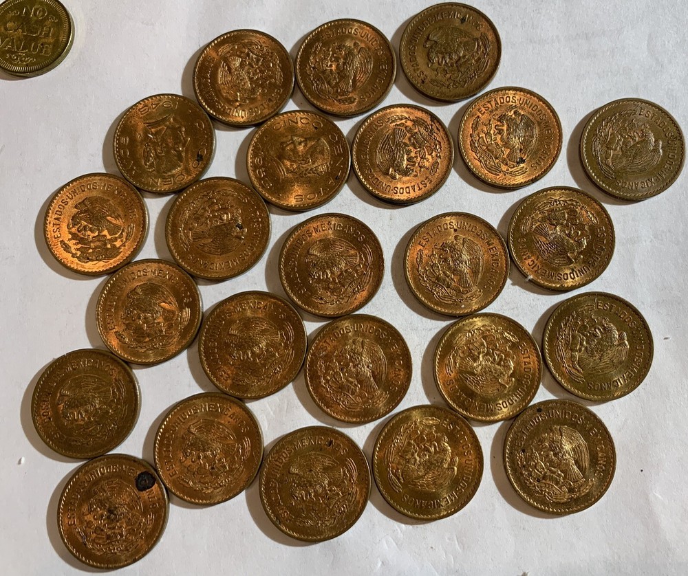 1943 MEXICO 5 CENTAVOS COIN BU. RANDOM PICK!