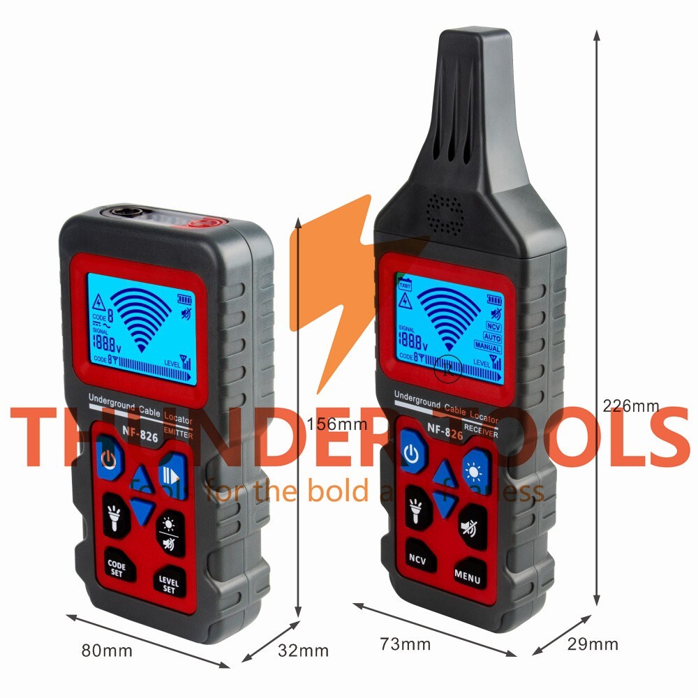 Thunder Tools NOYAFA NF-826 Underground Cable Locator Wire Tracking