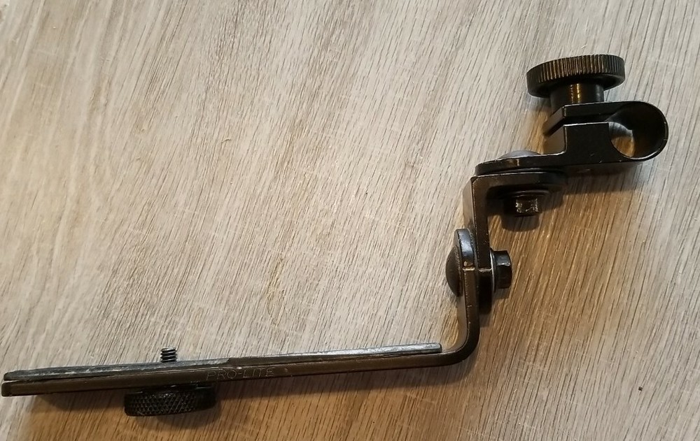 Vintage Trimco Pro Lite Camera L Bracket with stud or mic clamp