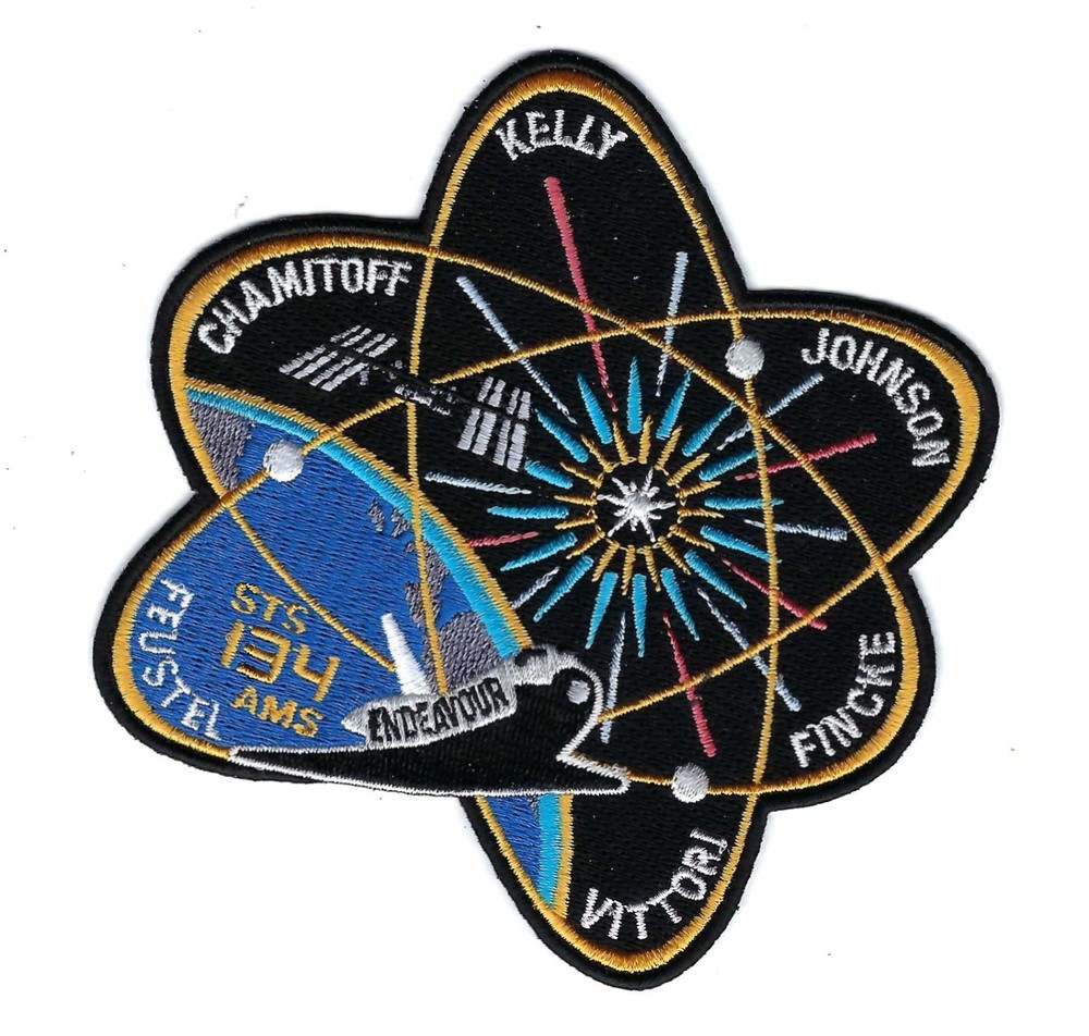 PATCH NASA STS-134 AMS  ENDEAVOUR VERSION 1 AMS      JP-11