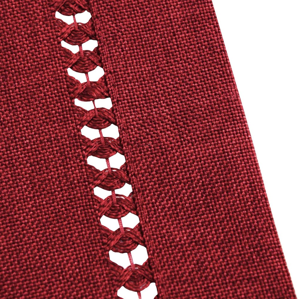 Grelucgo Handcrafted Solid Color Dining/Dresser Table Runner, Double-Hemstitched
