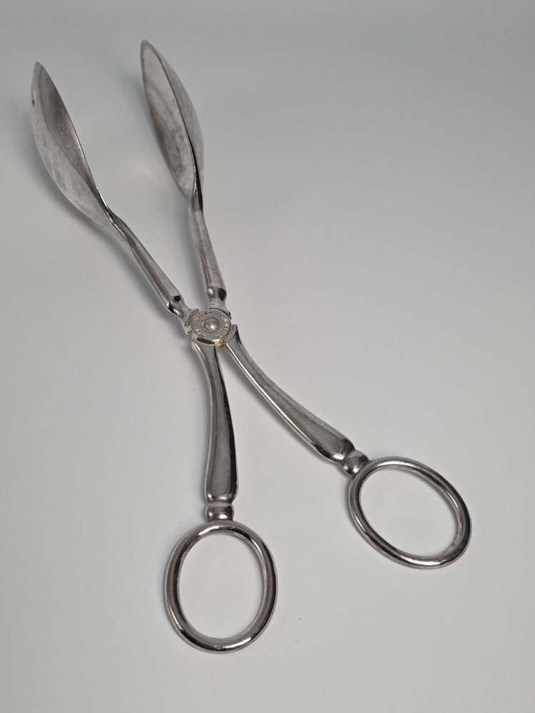 Serving Tongs Buffet/Salad Silver Platted EP Zing Kings Pattern 10.5 inch