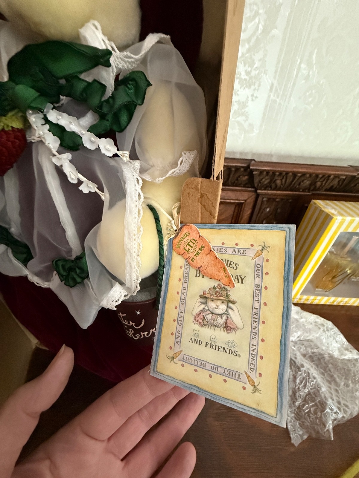 Bunnies By The Bay and Friends MISS WINTER STRAWBERRY Christmas Bunny NEW IN BOX