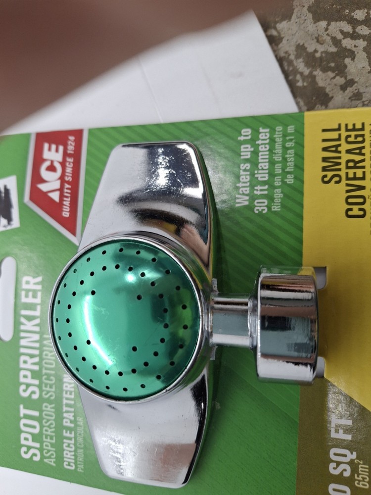 Ace Zinc Elevated Base Spot Sprinkler 700 sq ft, Circle Pattern, Small Coverage