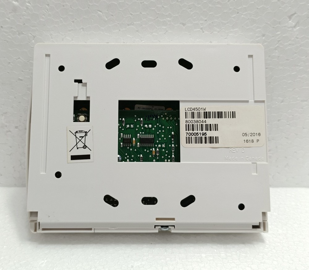 DSC MAXSYS LCD4501W Programmable Message LCD Keypad White Keyboard