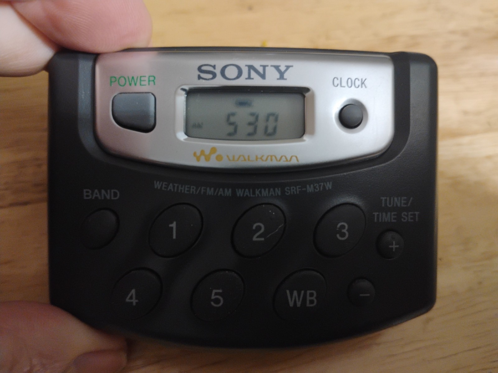 Sony Walkman SRF-M37W Portable AM/FM Digital Tuning Radio, With Headphones