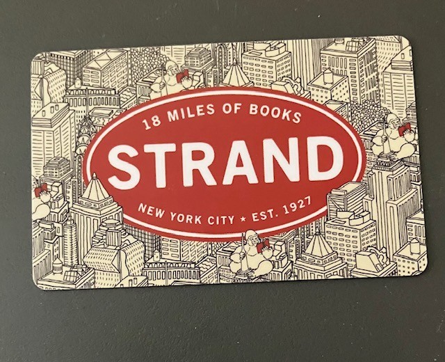 strand bookstore gift card