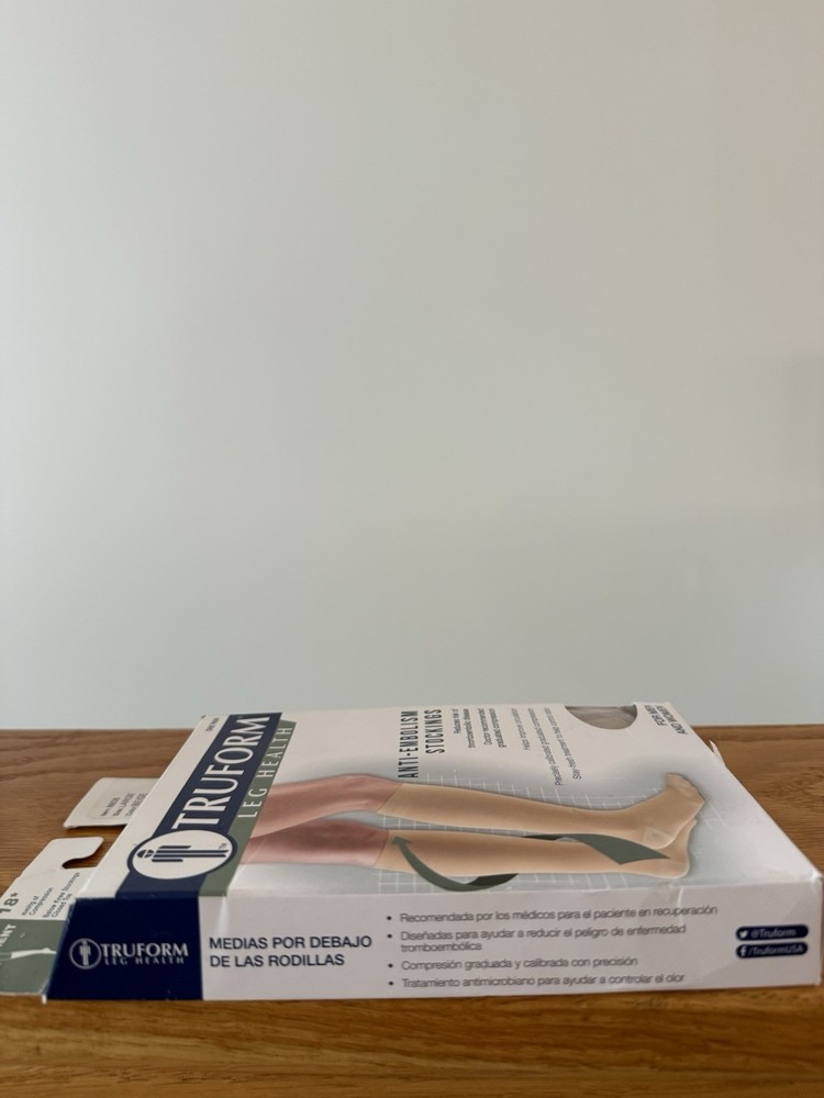 Truform Large Anti-Embolism Below Knee Compression Socks