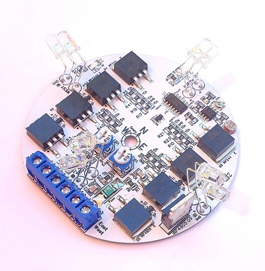 MK III 12VDC 3Amp Dual Axis Solar Panel Sun Tracking Analog Controller Board DIY