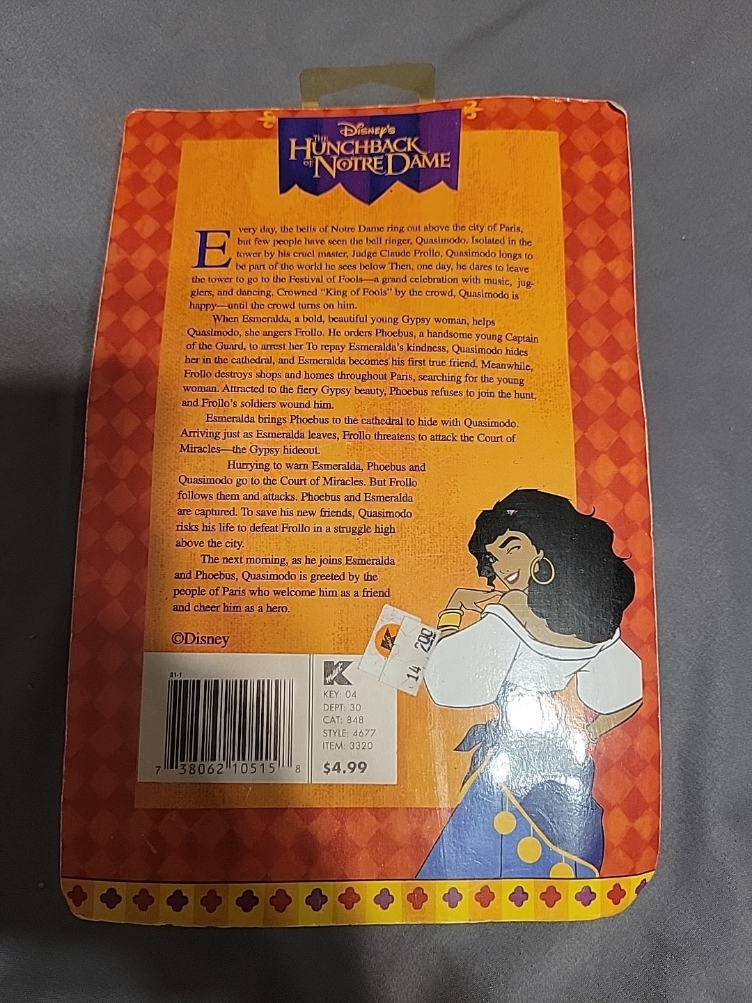 VTG Disney The hunchback of Notre dame 2 Coinpurses by Pyramid Handbags, NEW